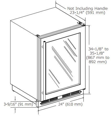 U-Line U1224WCS00A Stainless Steel