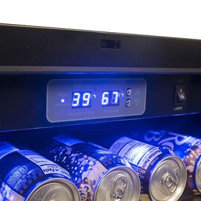 Danby DBC039A1BDB Black with Stainless Steel