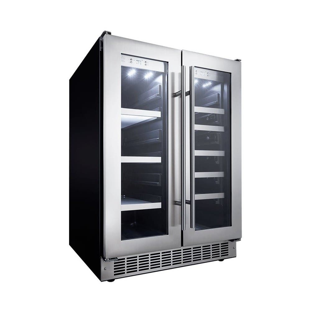 Danby DBC047D3BSSPR 24 Inch Built-In French-Door Beverage Center