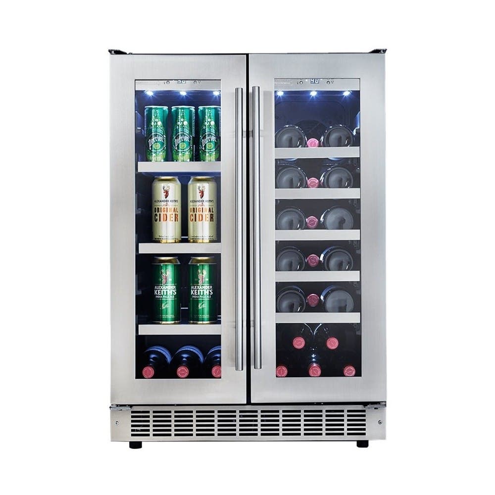 Danby DBC047D3BSSPR 24 Inch Built-In French-Door Beverage Center