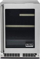 24 Inch Freestanding Glass Door Beverage Center with 2 Shelves