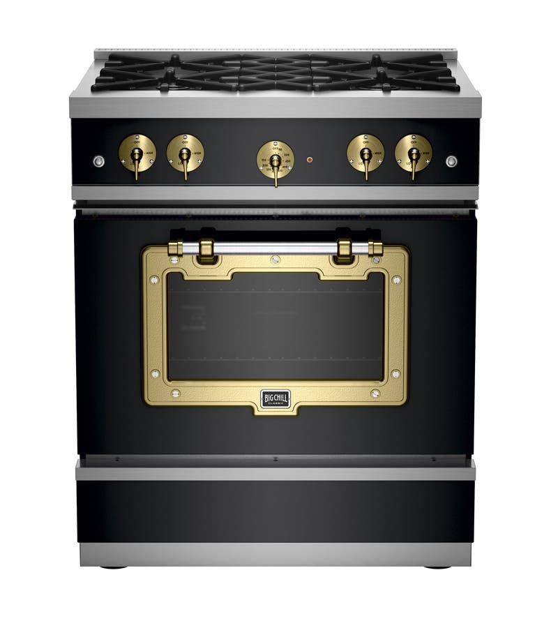 Big Chill BCS1900CLAMBBB Matte Black with Brushed Brass