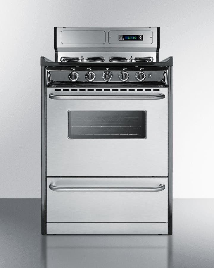 Summit TTM63027BKSW Stainless Steel/Black