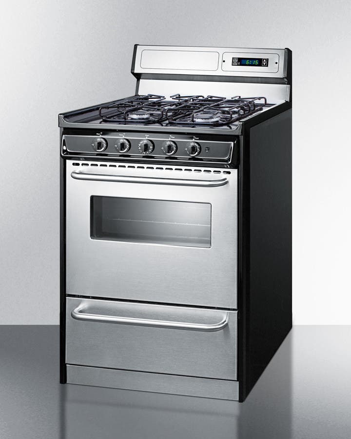 Summit TTM63027BKSW Stainless Steel/Black