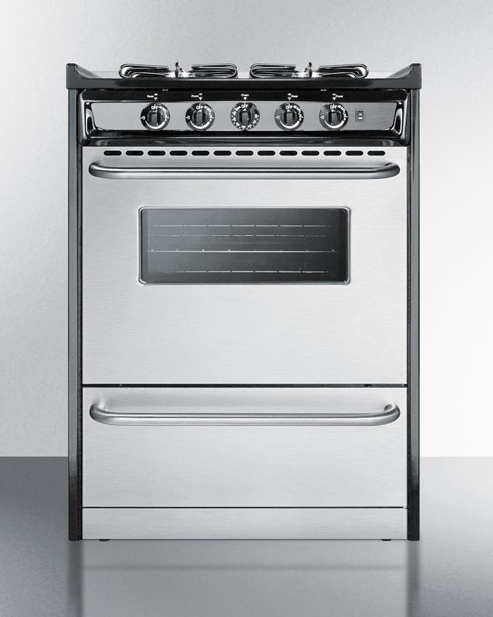 Summit TTM61027BRSW Stainless Steel/Black