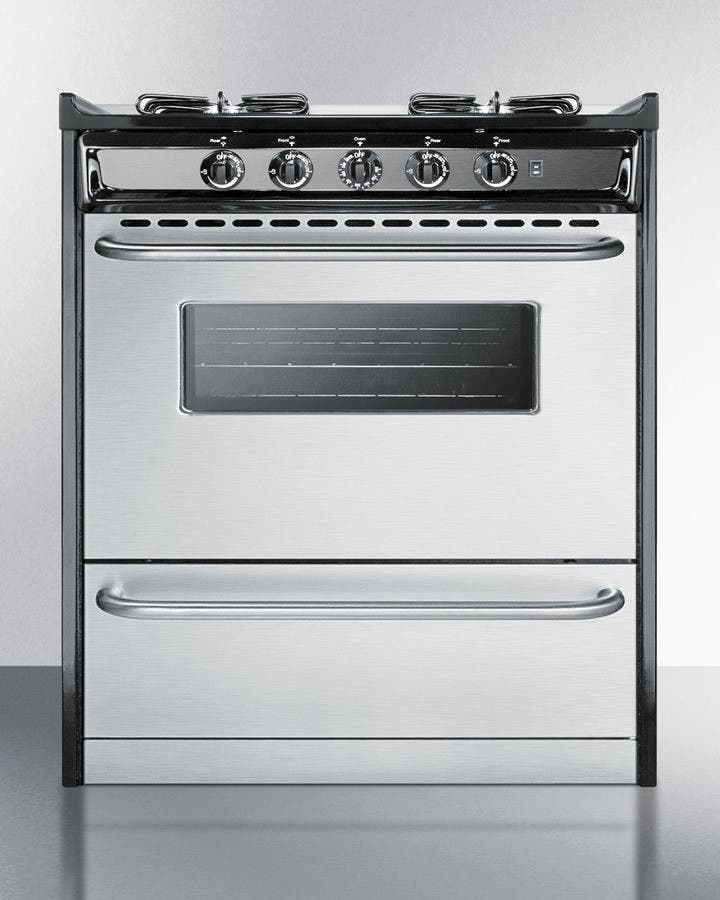 Summit TTM21027BRSW Stainless Steel/Black