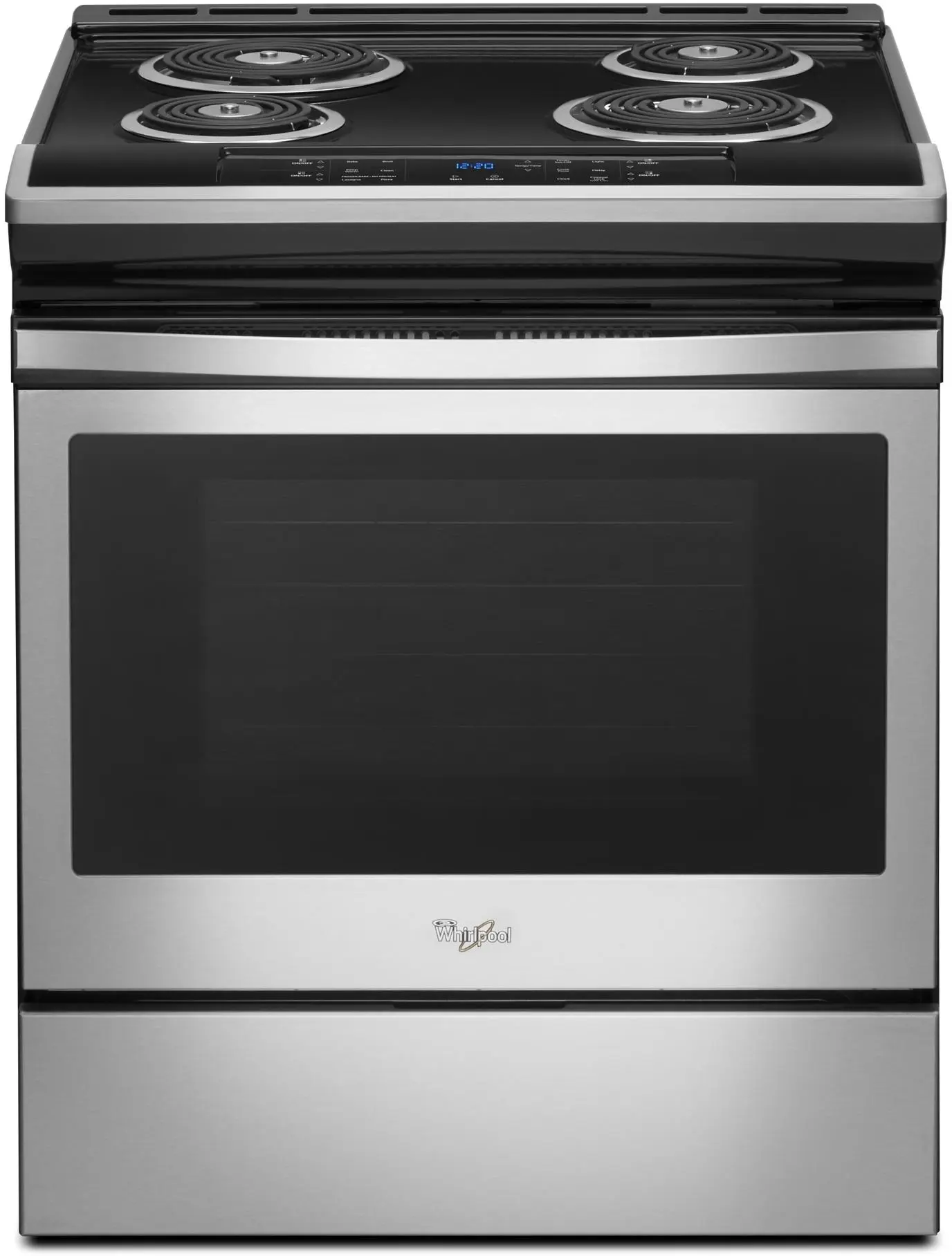 Whirlpool WEC310S0FS Black on Stainless Steel