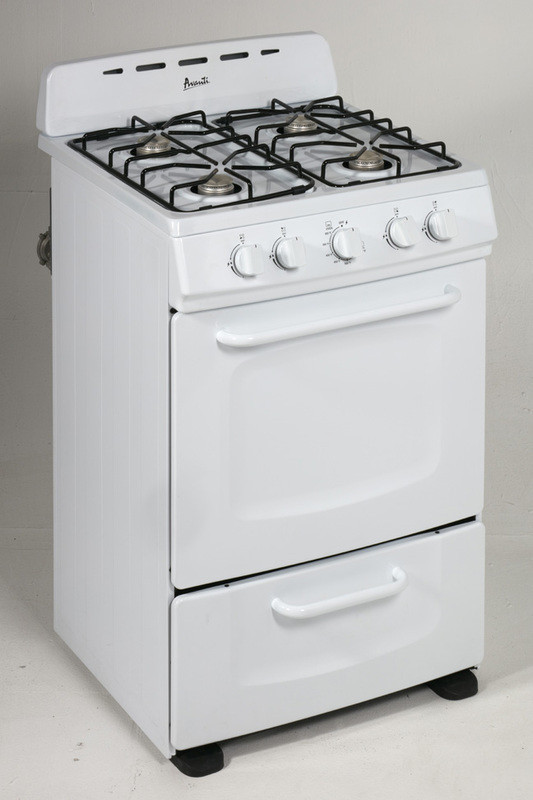 Avanti GRO24P0W 24 Inch Freestanding Gas Range