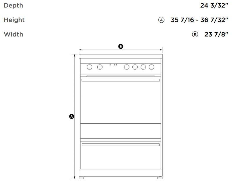Fisher Paykel OR24SDMBGX2 Brushed Stainless Steel With Black Glass