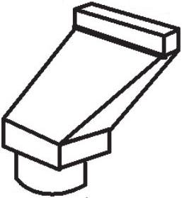 Vent-A-Hood VP550 6" to 3-1/4" x 10" Offset Kit