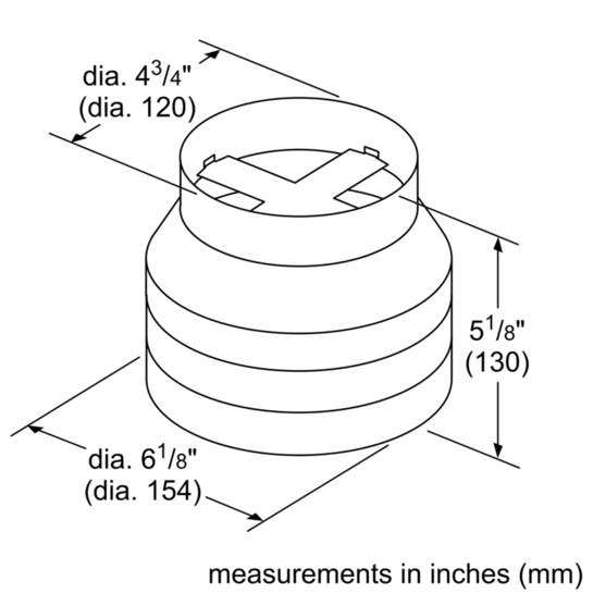 Bosch HUIRED56UC CFM Reducer Kit