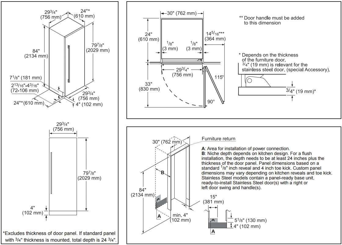Bosch B30IR800SP Custom Panel Ready
