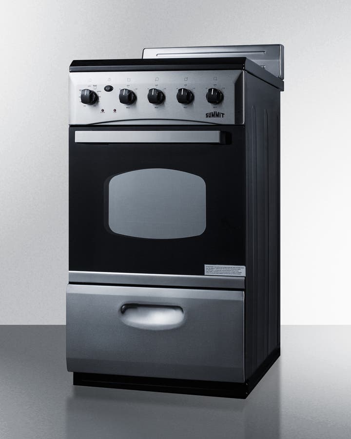 Summit REX208SS 20 Inch Electric Range