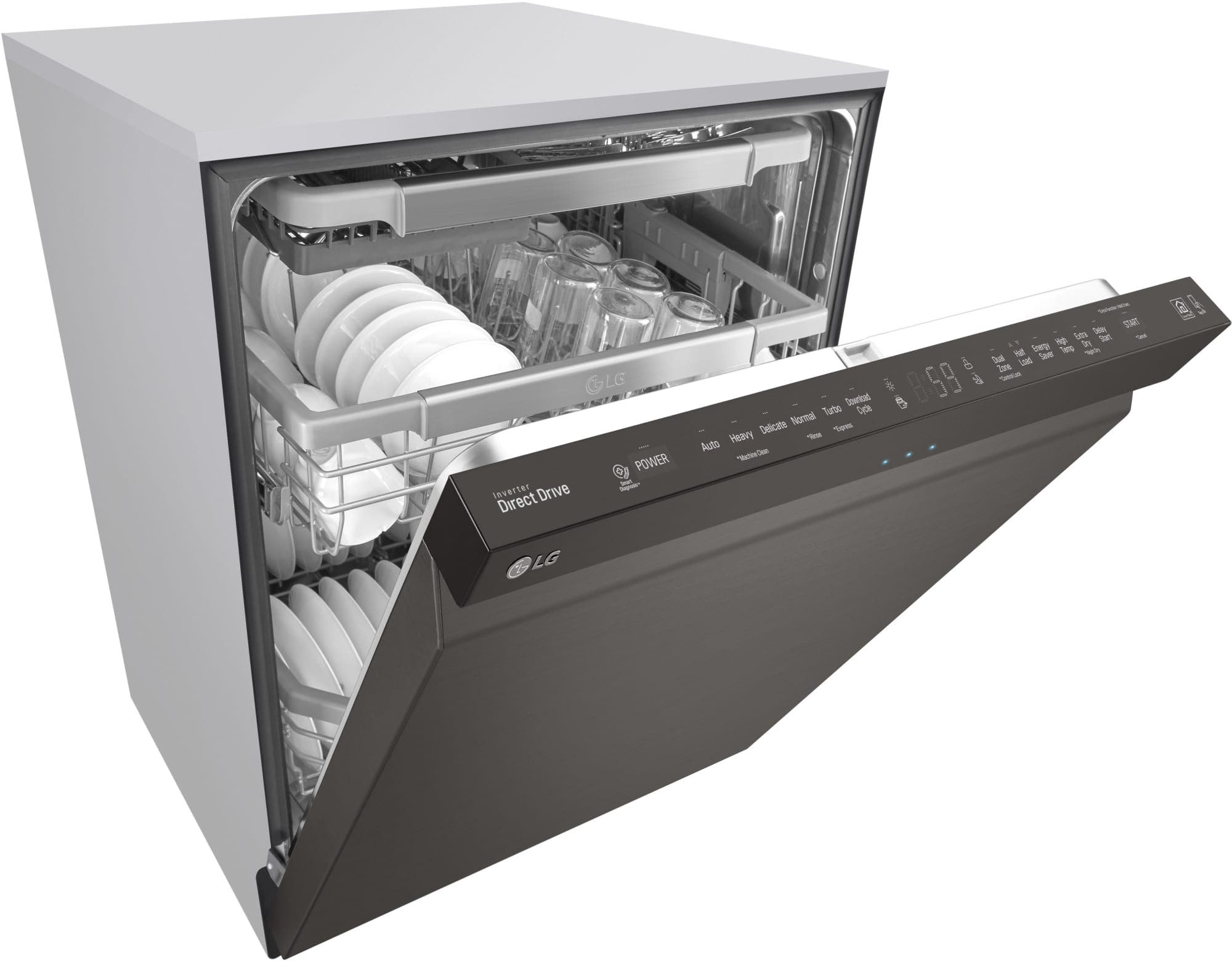 LG LDP5676BD Black Stainless Steel