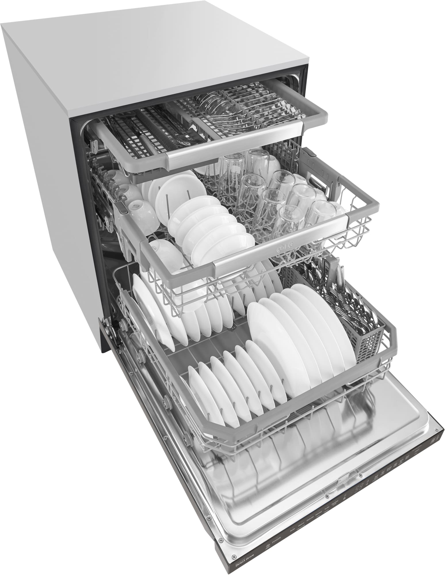 LG LDP5676BD Black Stainless Steel