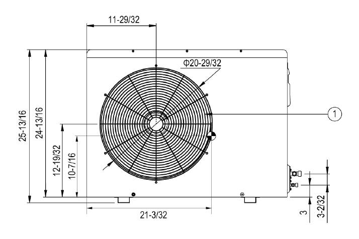 LG LSU240HEV1 Minisplit Outdoor Unit