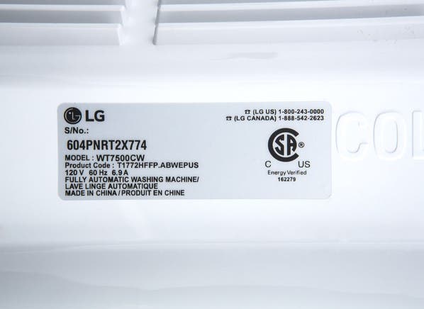 LG WT7500CW White
