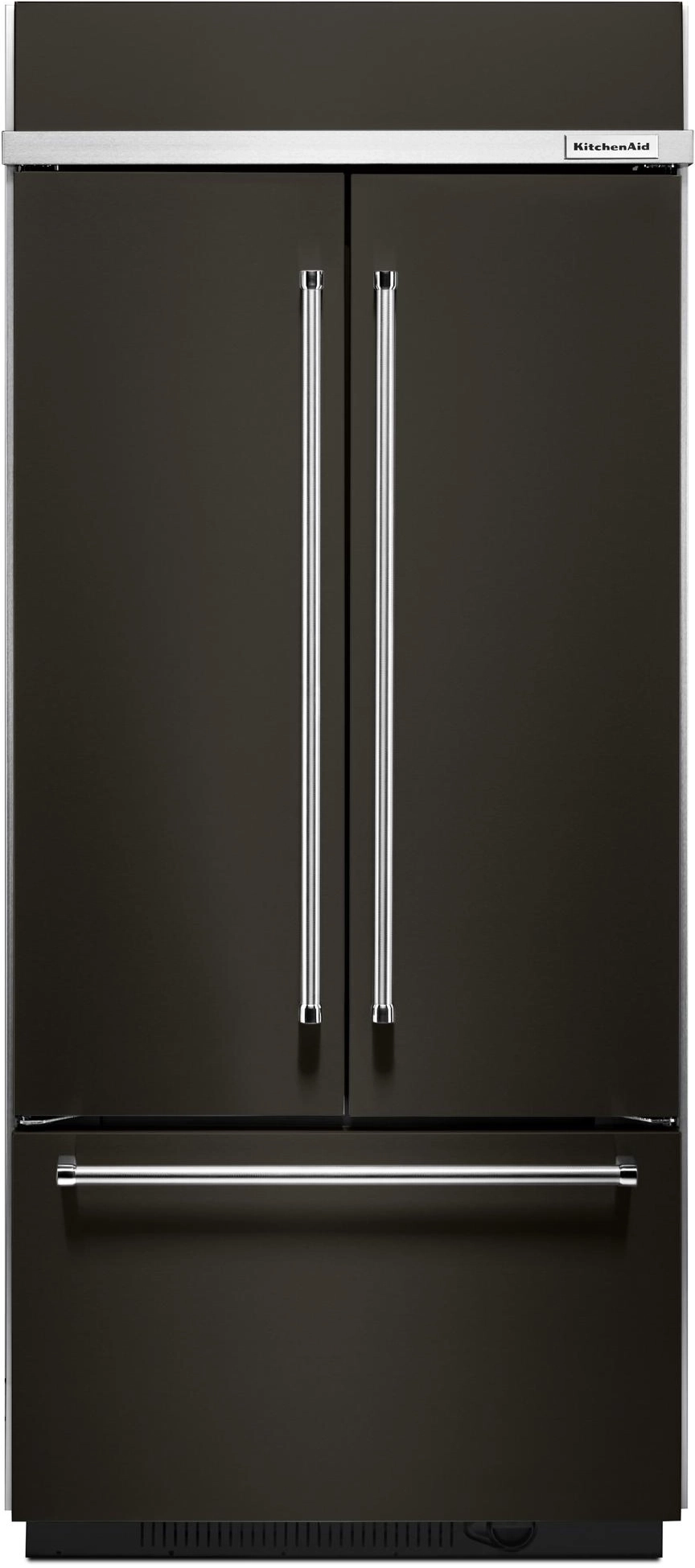 KitchenAid French Door Fridge (KBFN506EBS) - Black-on-Stainless