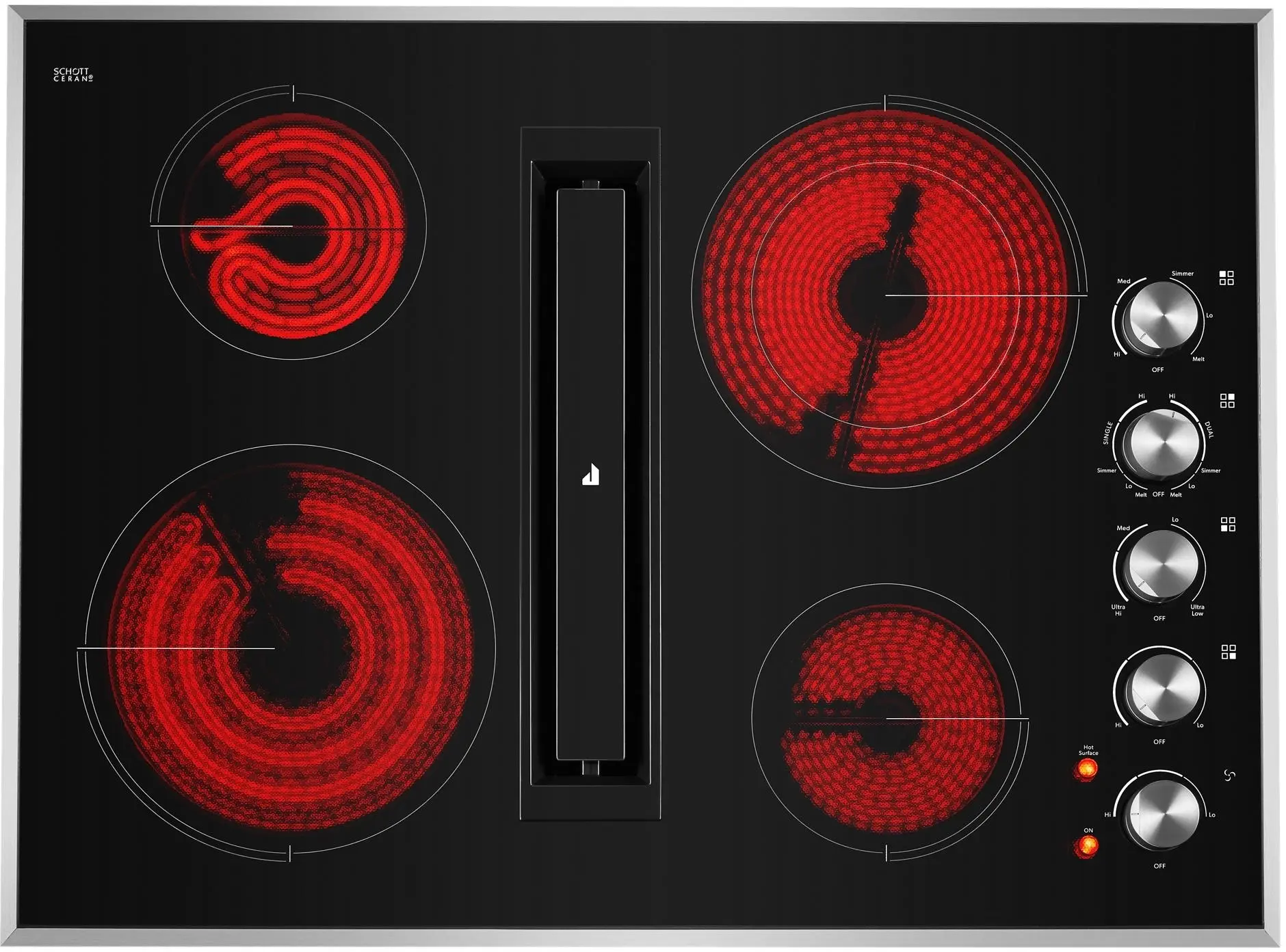 Jenn Air JED3430GS 30 Inch Electric Cooktop Stainless Steel