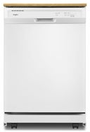 24 Inch Front Control Tall Tub Portable Dishwasher with 12 Place Settings, 3 Cycles, Quick Wash, Heavy Cycle, Silverware Basket