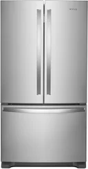 36 Inch, 25 Cu. Ft. Freestanding French Door Refrigerator with Water Dispenser