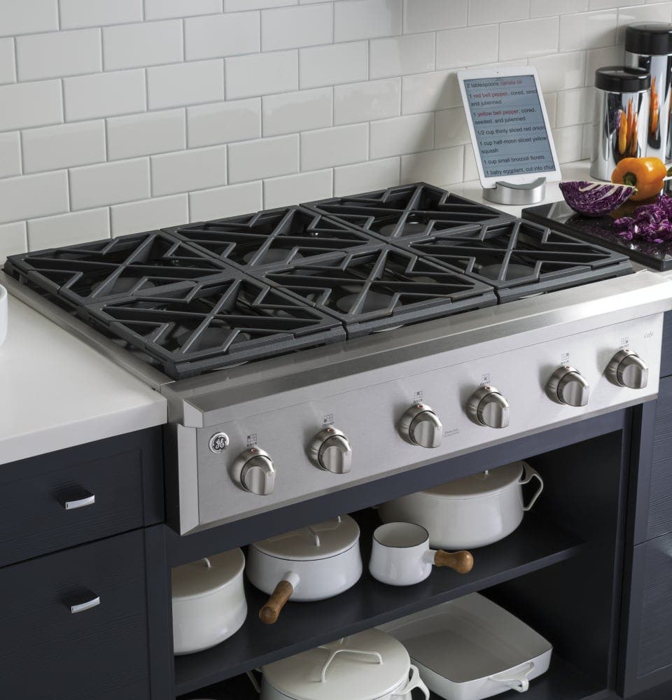 GE CGU366SEHSV 36 Inch Gas Rangetop