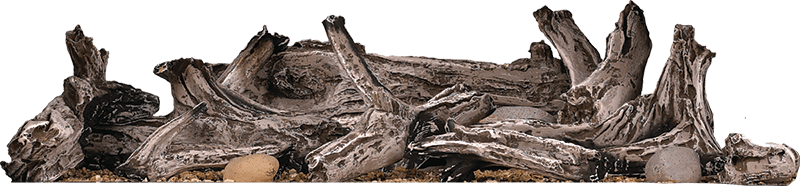 Napoleon DL45 Driftwood Log Set - Includes Log Set & 6 River Roc...