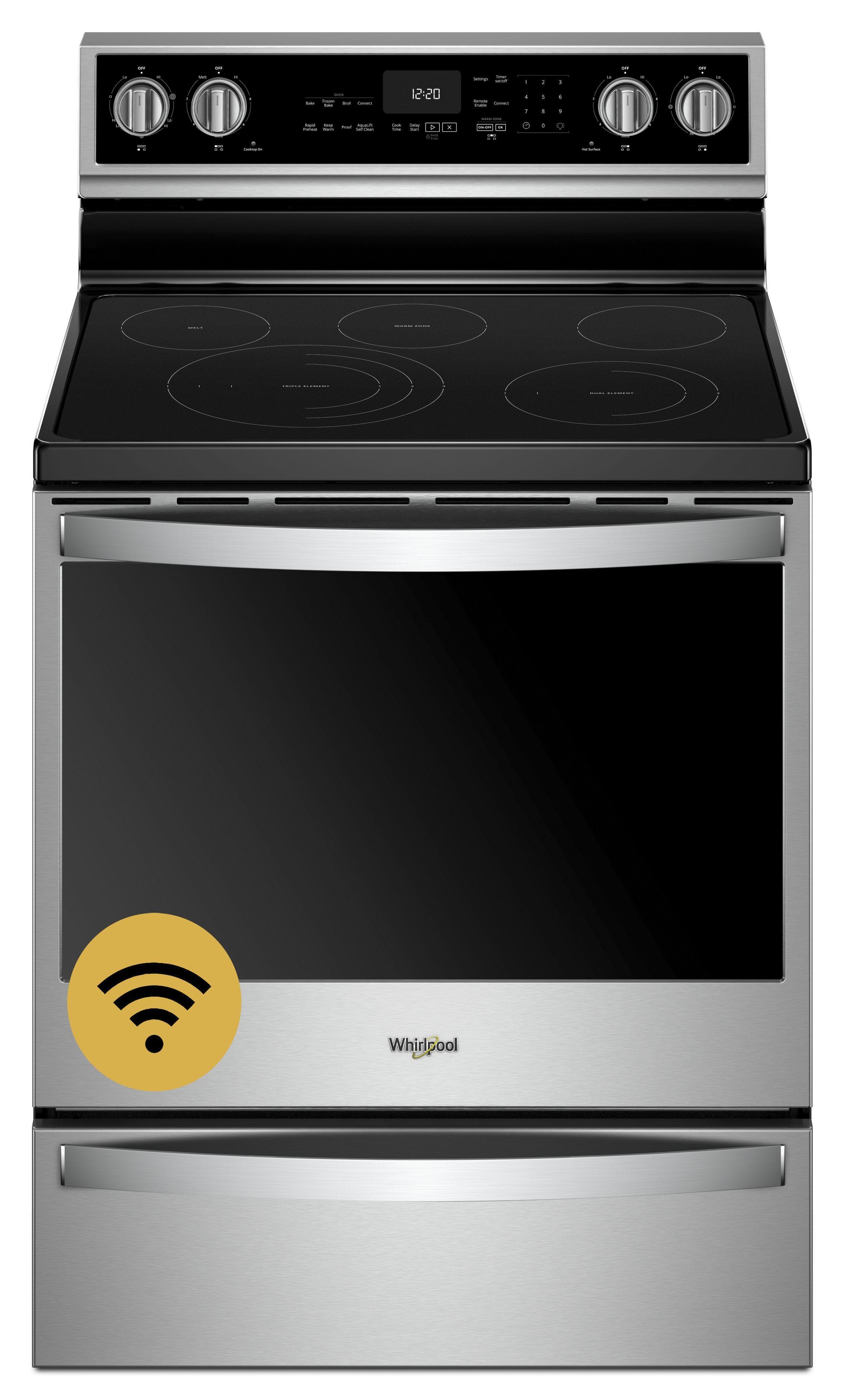 Whirlpool WFE975H0HZ 30 Inch Freestanding Electric Smart Range