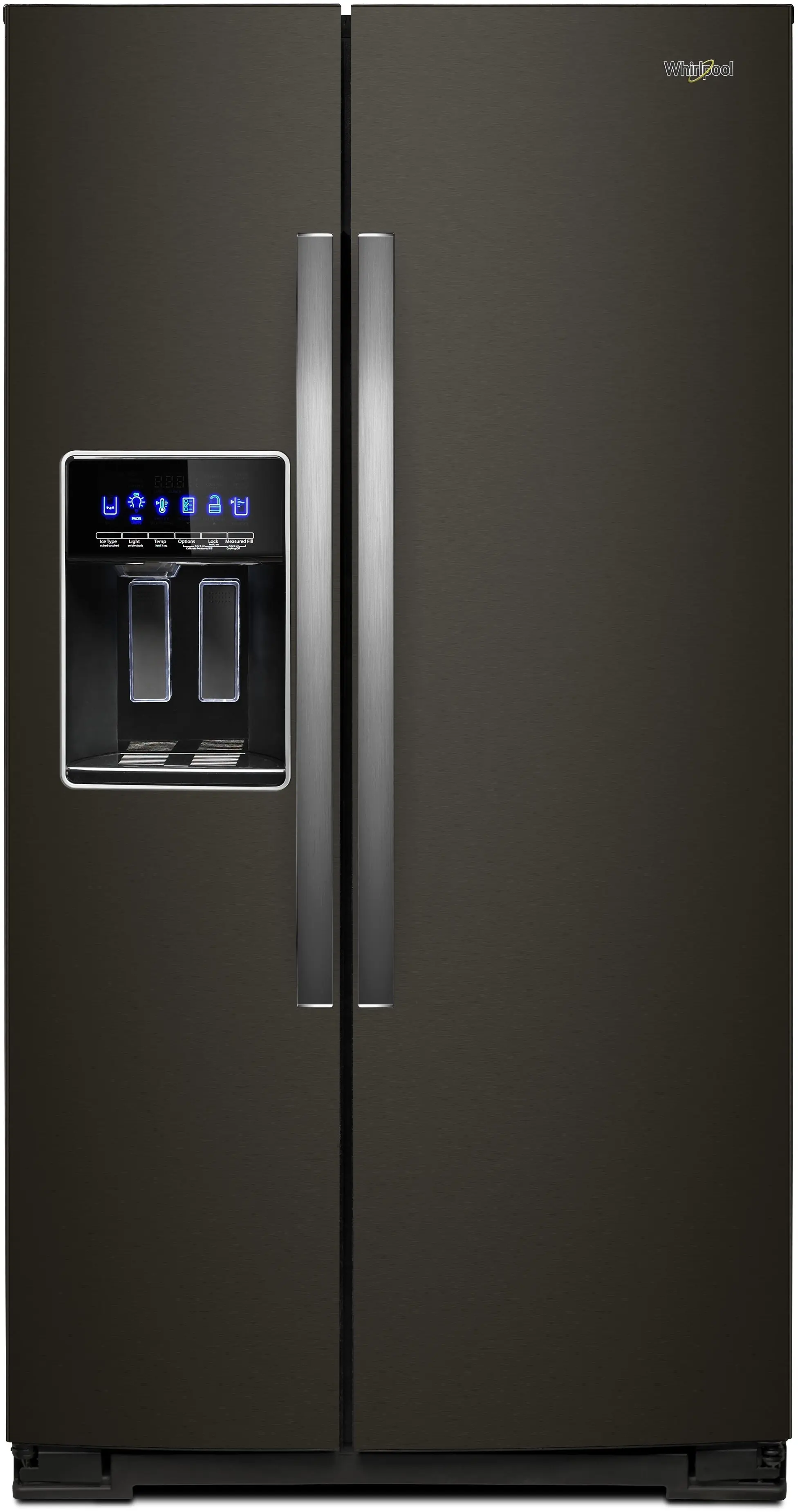 Whirlpool WRS571CIHV Fingerprint Resistant Black Stainless Steel