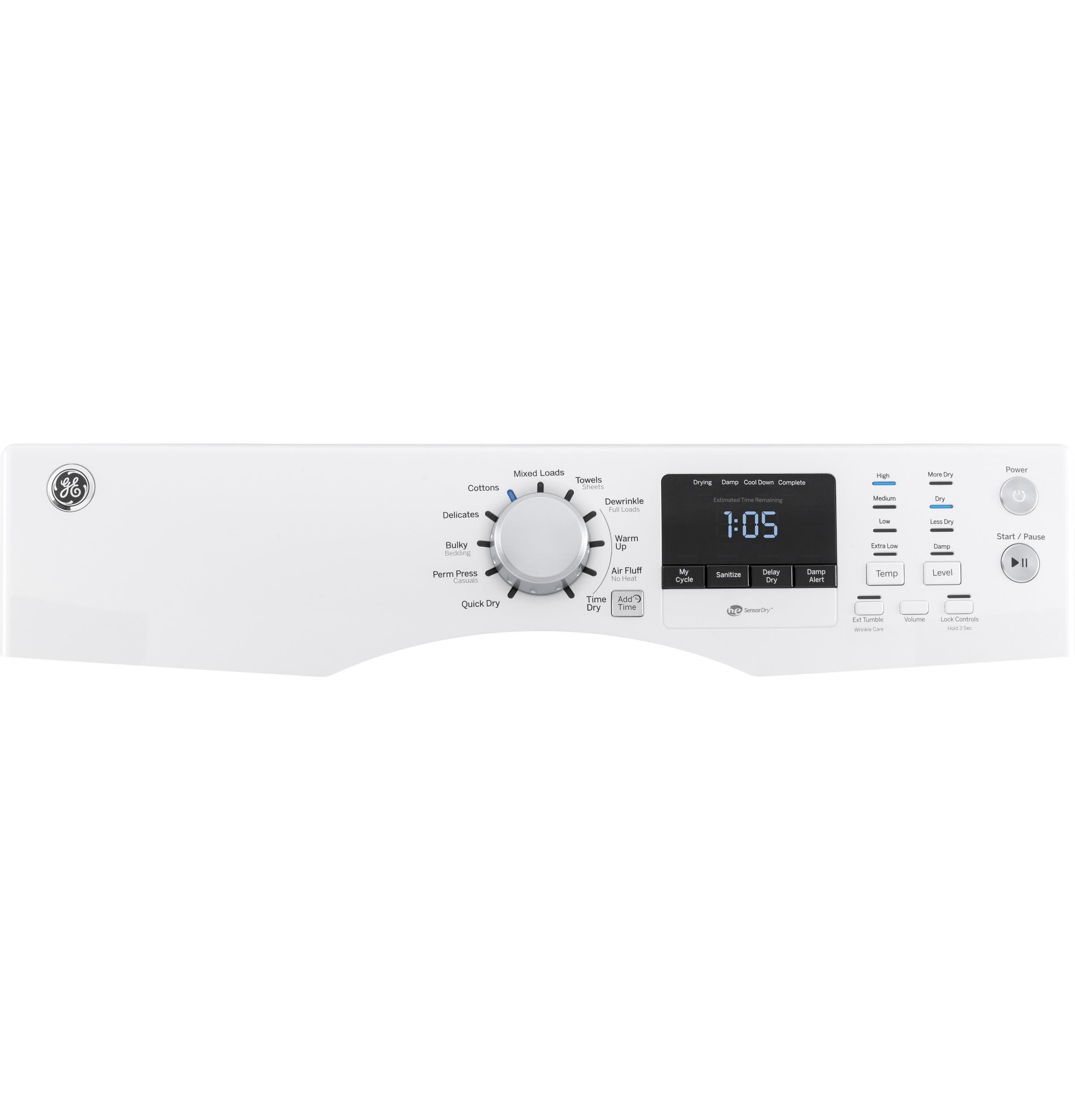 GE GFDN160EJWW White