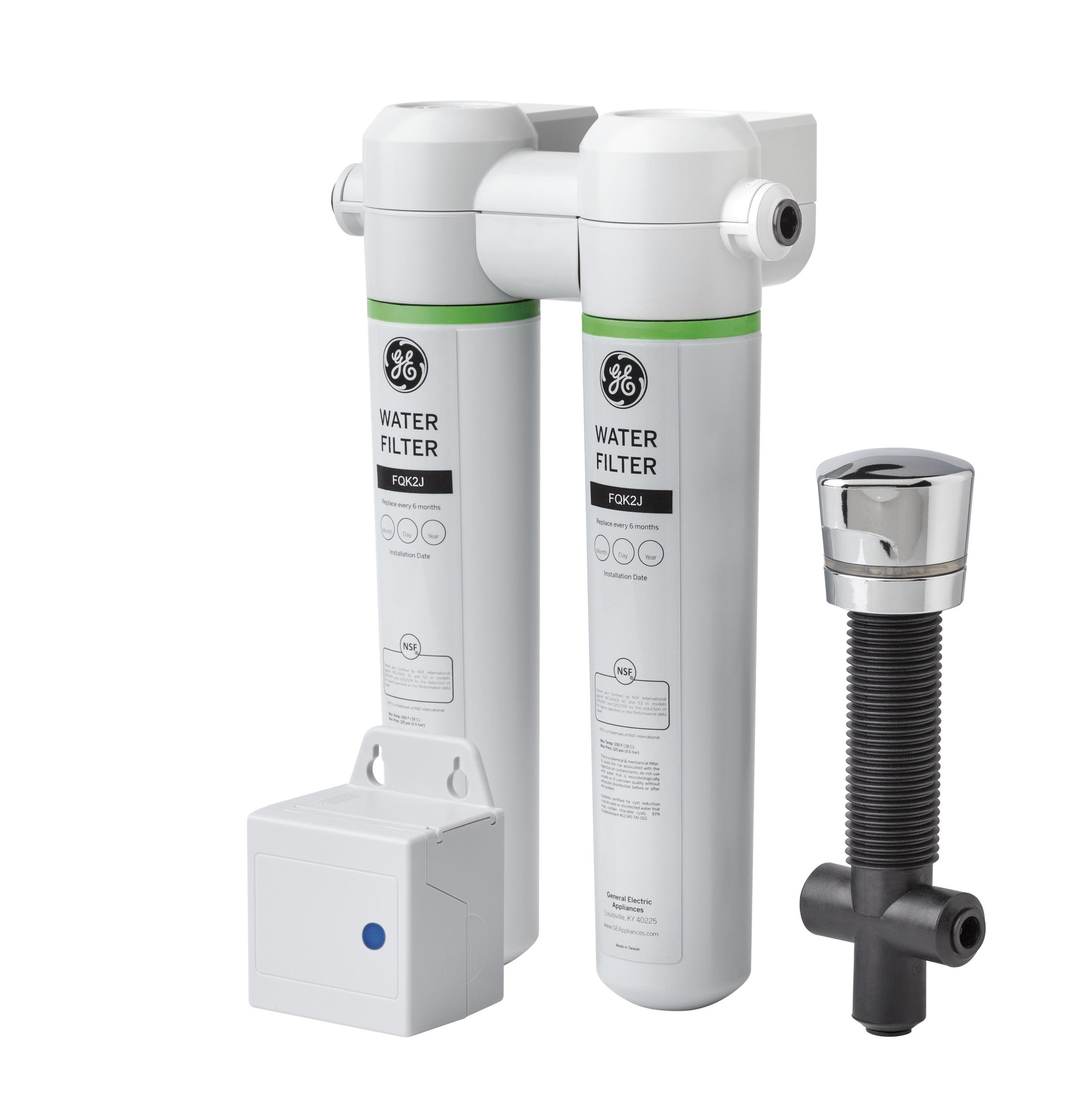 GE GNK285KBL Twist and Lock Under Counter Dual Flow Water Filtr...