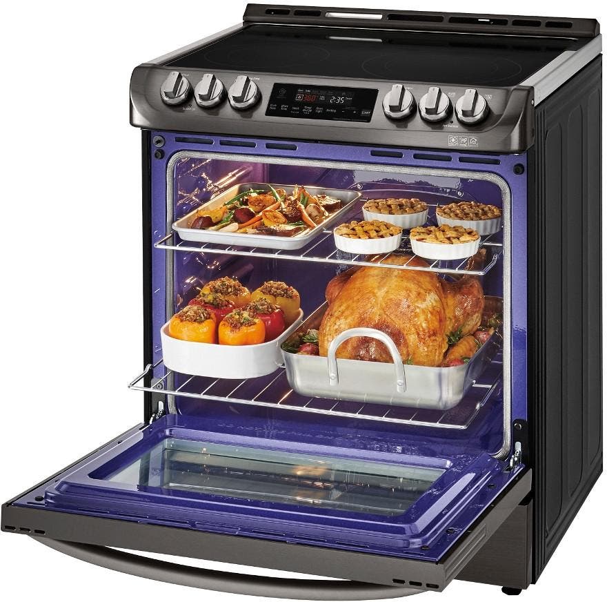 LG LSE4611BD Black Stainless Steel