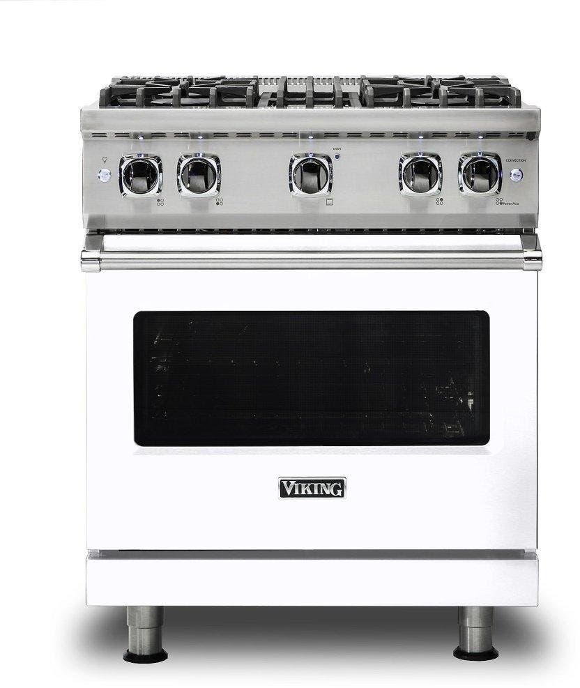 Viking VGR5304BWH White, Natural Gas