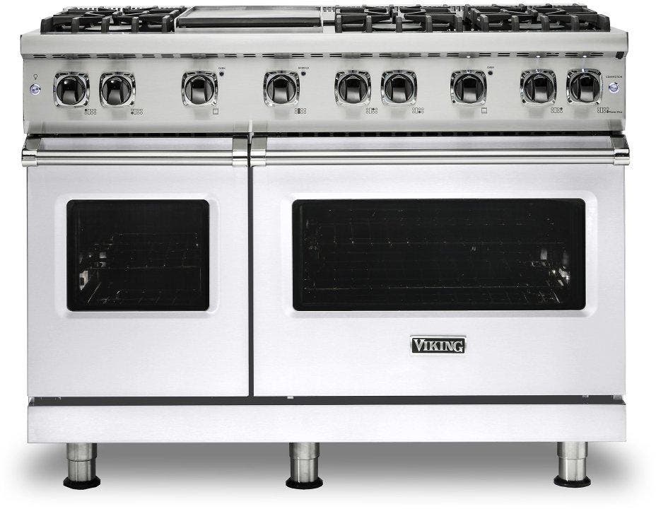 Viking VGR5486GWH White, Natural Gas