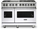 48 Inch Freestanding Dual Fuel Range with 6 Sealed Burners