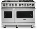 48 Inch Freestanding Dual Fuel Range with 6 Sealed Burners