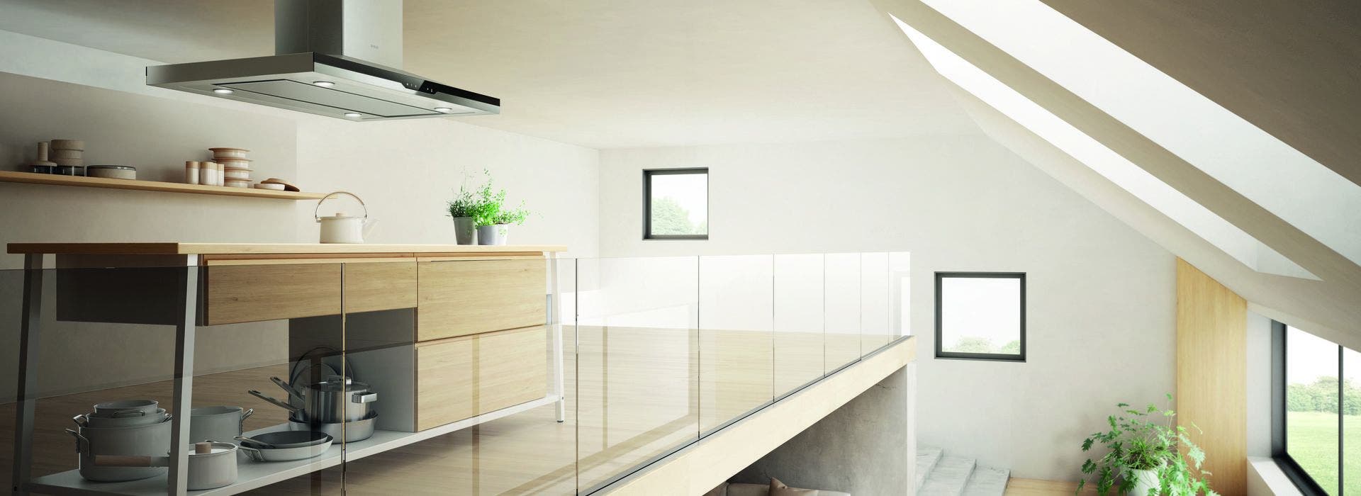 Elica ESI642SS 42 Inch Stainless Steel with Black Glass Panel