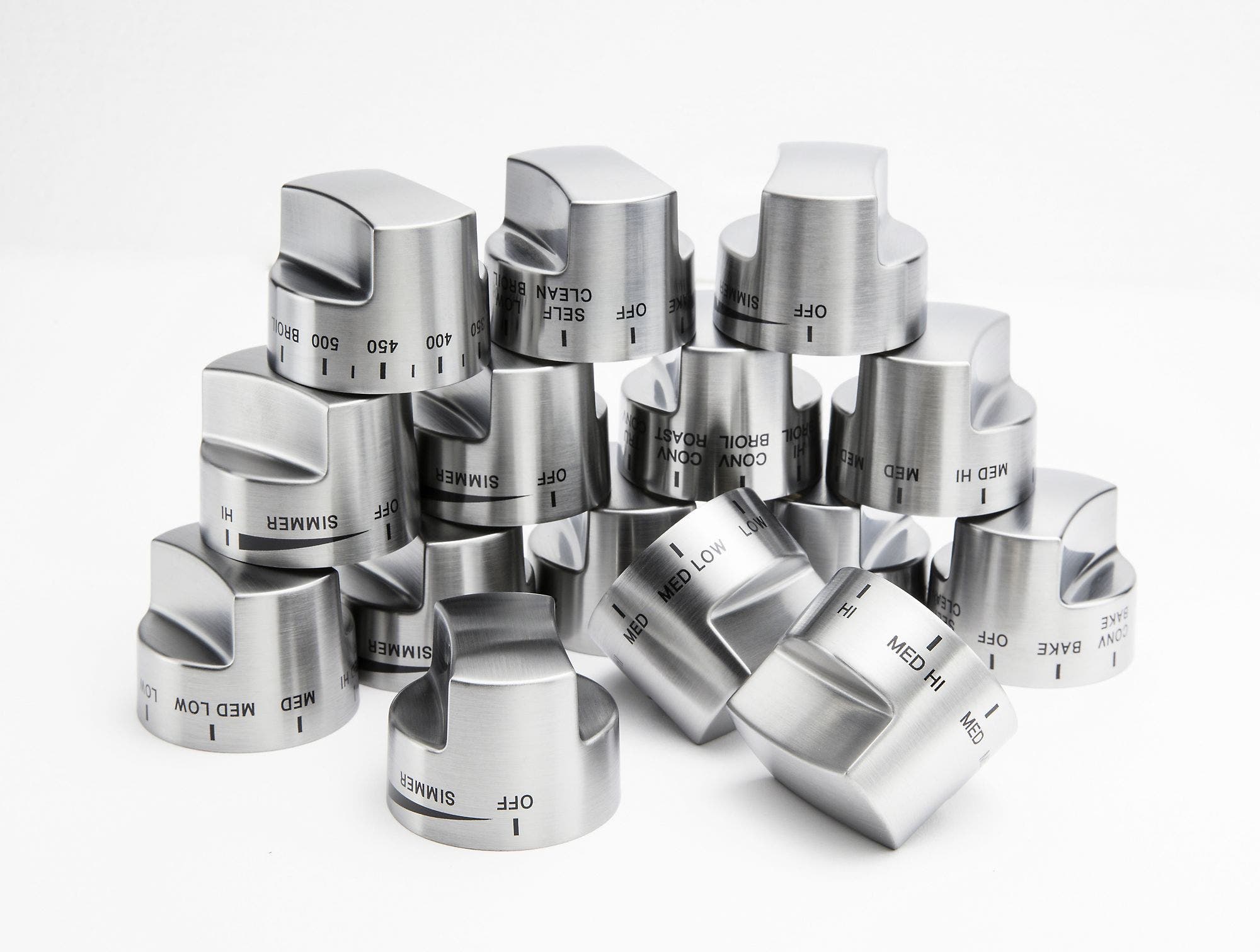 Stainless Knob Kit 5 Series DF Ranges 48/60 Inch