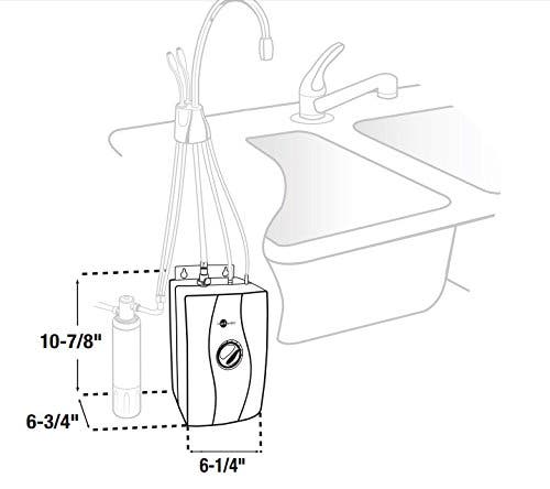 Insinkerator HWT00 Universal Instant Hot Water Tank and Filtration Sy...