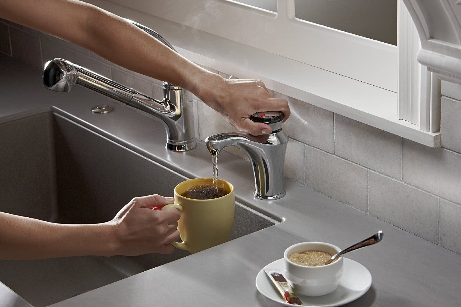Insinkerator HCONTOURSS Invite H-Contour Chrome Instant Hot Water Dispense...