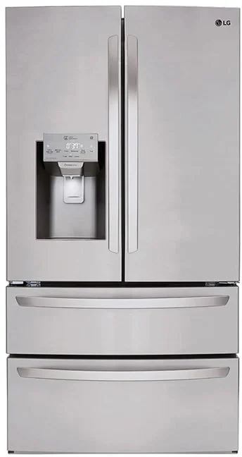 LG LMXS28626S 36 Inch 4-Door French Door Refrigerator Printproof
