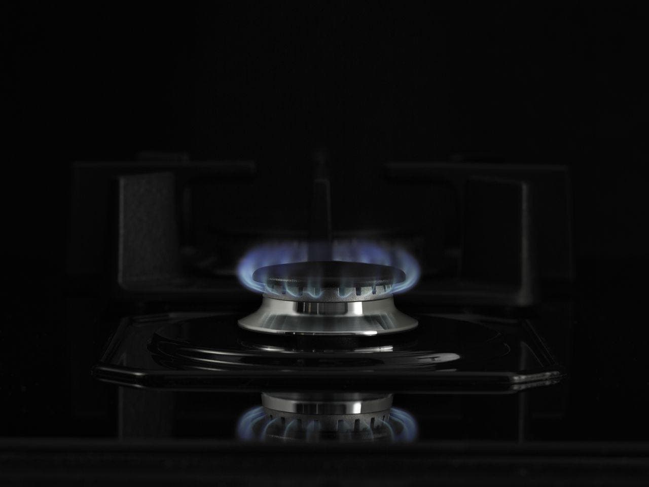 Jenn Air JGC2530EB Black with Floating Glass, Natural Gas