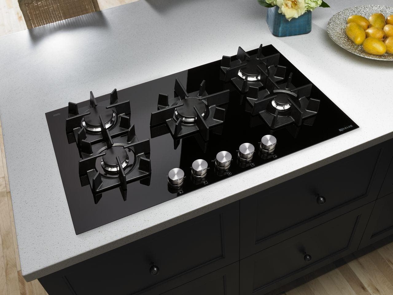 Jenn Air JGC2530EB Black with Floating Glass, Natural Gas