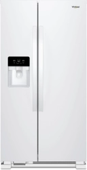 36 Inch Freestanding Side by Side Refrigerator with 24.55 Cu. Ft. Total Capacity, Can Caddy, Frameless Glass Shelves, External Ice/Water Dispenser, EveryDrop™ Water Filtration, and ADA Compliant