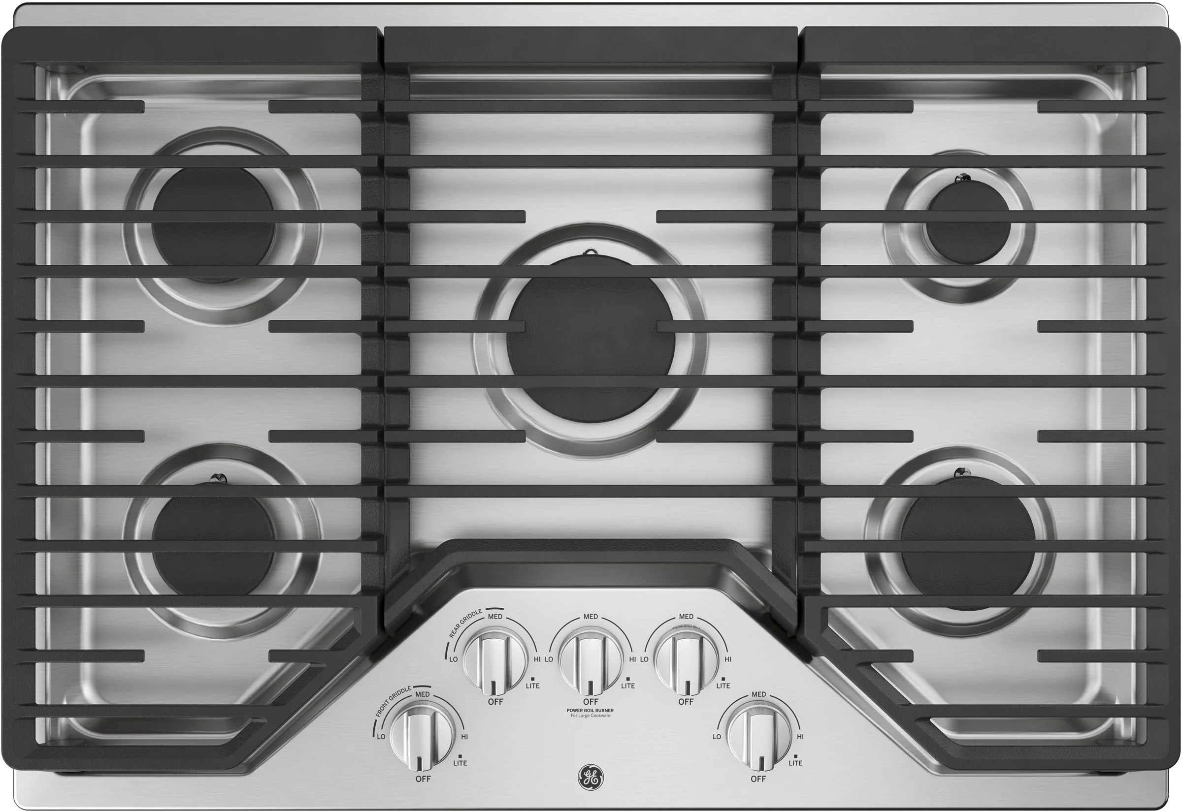 GE Appliances JGP5030SLSS 30-Inch Built-In Gas Cooktop with 5 Burners - Thumbnail 4
