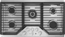 Gas Cooktop with 5 Sealed Burners, Dishwasher Safe Continuous Grates, Tri-Ring Burner, Precise Simmer Burner, MAX Burner System, Control Lock Capability, LED Backlit Knobs and ADA Compliant Design