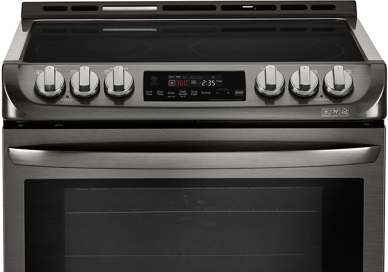 LG LSE4612BD Black Stainless Steel