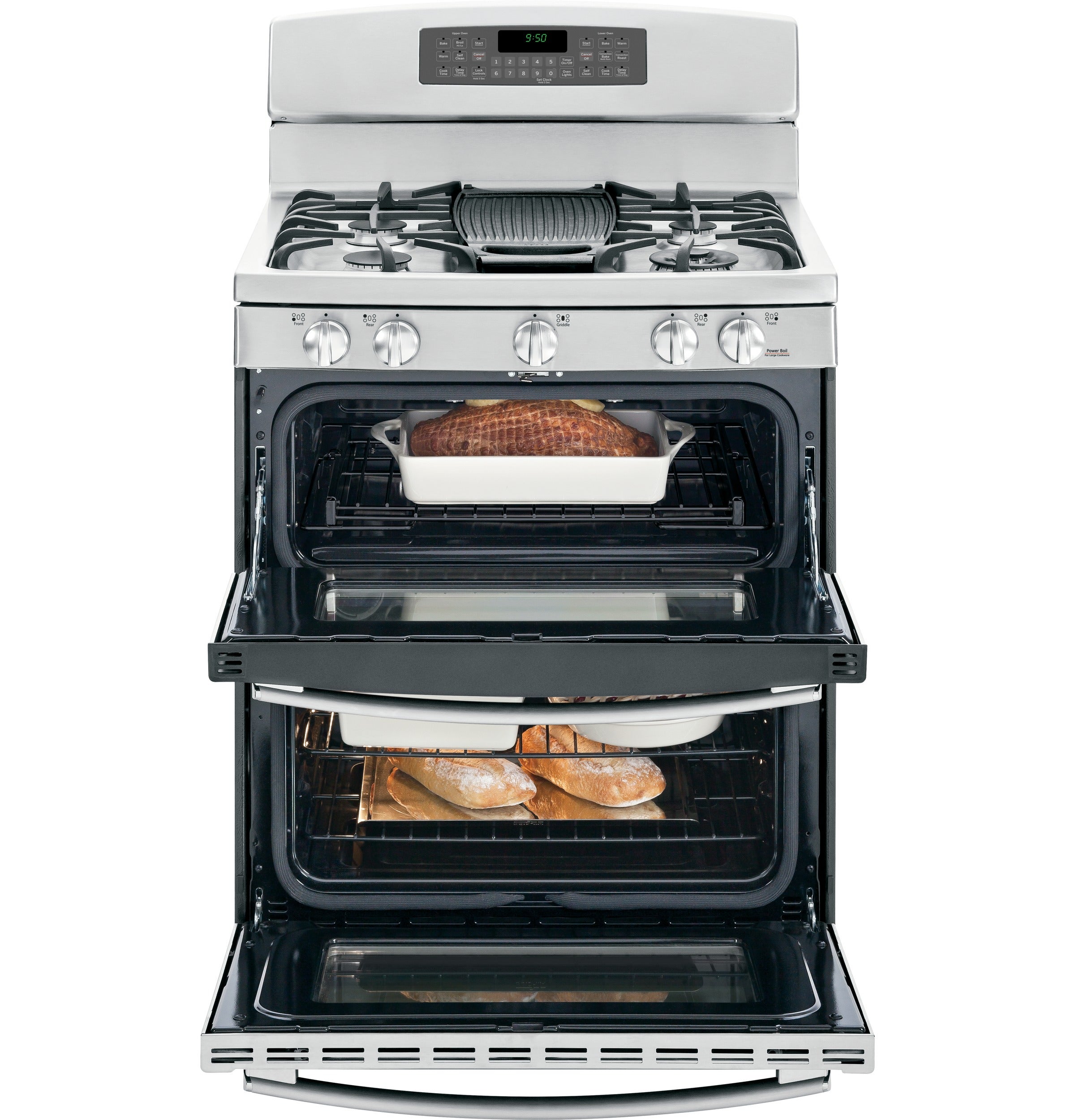 GE Profile Series 30" Free-Standing Gas Double Oven with Convection Range - Thumbnail 4