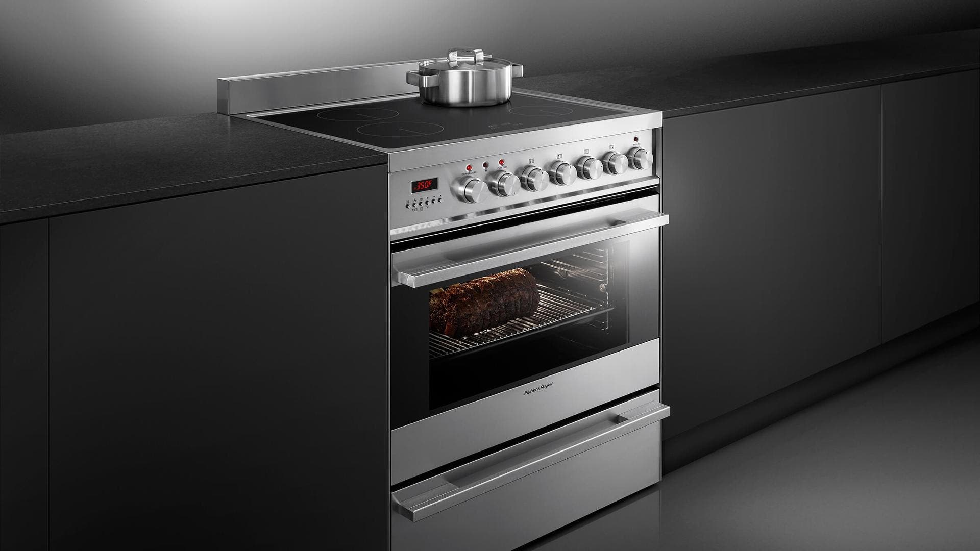 Fisher Paykel OR30SDPWIX2 Brushed Stainless Steel With Black Glass