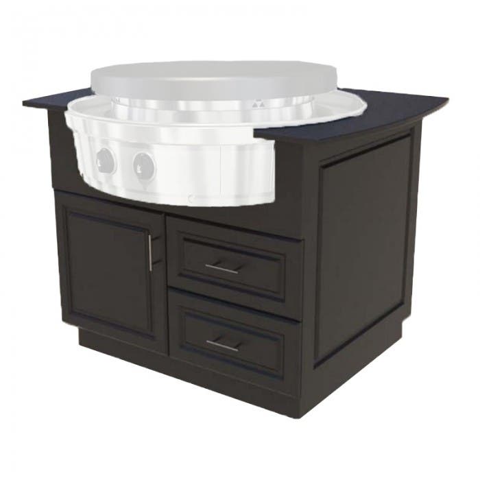 Evo 100040HDPE Oasis Island Cart for Affinity 30G Gas Grill